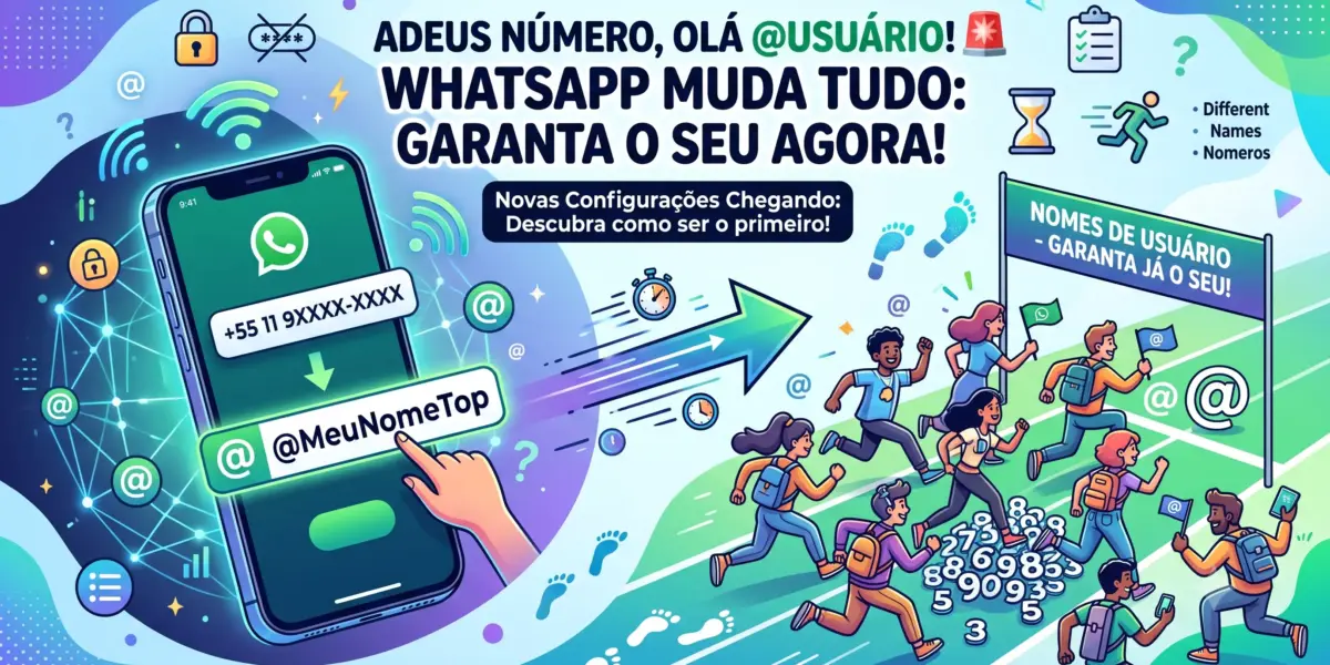 WhatsApp libera nome de usuário no lugar do número de telefone: o que muda para você e sua empresa