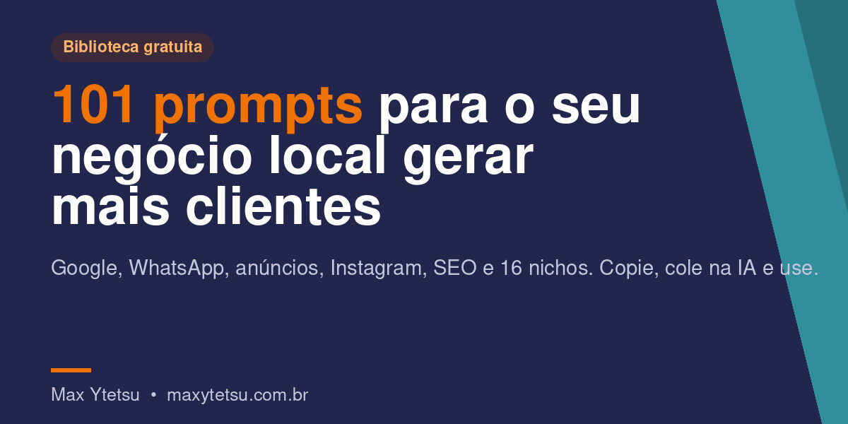 101 prompts de marketing para negócios locais: como usar a IA para conseguir mais clientes